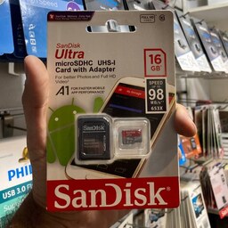 رم برند Sandisk ظرفیت 16 گیگابایت به همراه خشاب رم