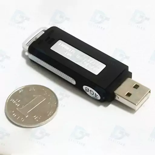  دستگاه ضبط صدای مینیاتوری USB مدل 16 گیگ مشکی