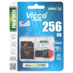 Vicco man Final 667X ALL IN ONE U3 microSDXC UHS-I Class10-100MB.s - 256GB - GRM