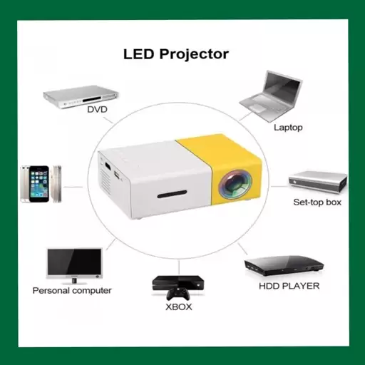 مینی پروژکتور برند YG مدل YG300 Projector (اورجینال)