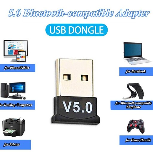 دانگل بلوتوث مدل بی تی نسخه 5.0 - Bluetooth Dongle BT-V5.0