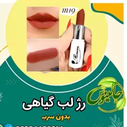 رژلب بدون سرب کد m19کاملا گیاهی انتی باکتریال تهیه شده ازکره شیا درغرفه جالینوس مشهد