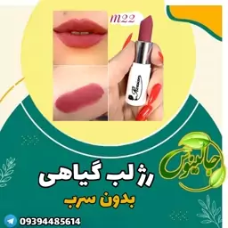 رژلب گیاهی کد m22 بدون سرب  درغرفه جالینوس مشهد