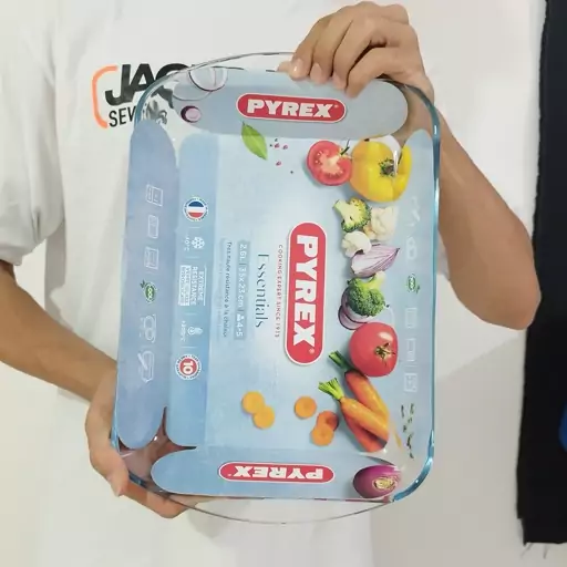 تابه پیرکس مستطیل فرانسه 35 در 23 سانت 2.6 لیتر PYREX