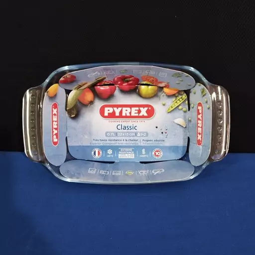 تابه مستطیل پیرکس فرانسه سایز 22 در 13 PYREX