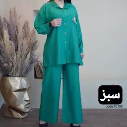 مانتو و شلوار زنانه ست لباس زنانه تونیک و شلوار بابوس 