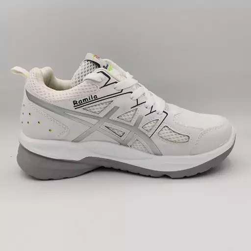 کفش کتانی اسپرت طرح اسیکس جدید ترین مدل رامیلا  میانه نرم و طبی و بادوام Asics سفید