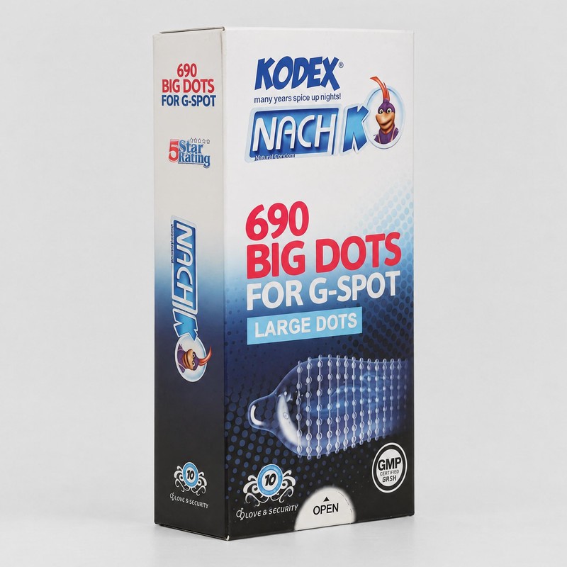 کاندوم ناچ کدکس مدل BIG DOTS بسته 10 عددیمدل 1