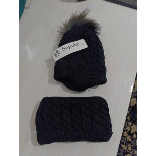 شال و کلاه گوشدار پسرانه