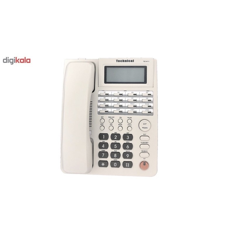 تلفن تکنیکال 2خط مدل TEC-6111جدید