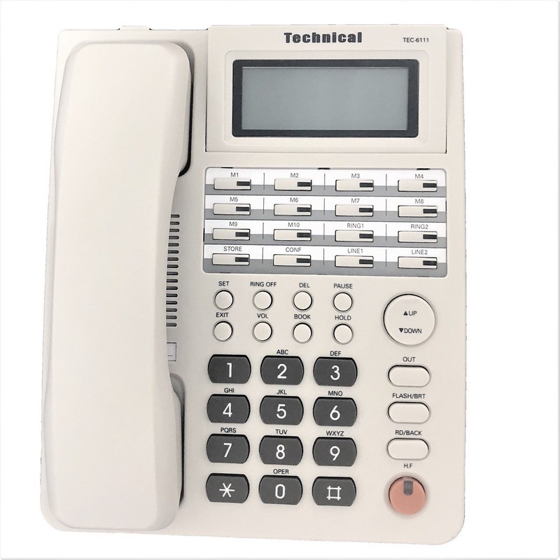تلفن تکنیکال 2خط مدل TEC-6111جدید