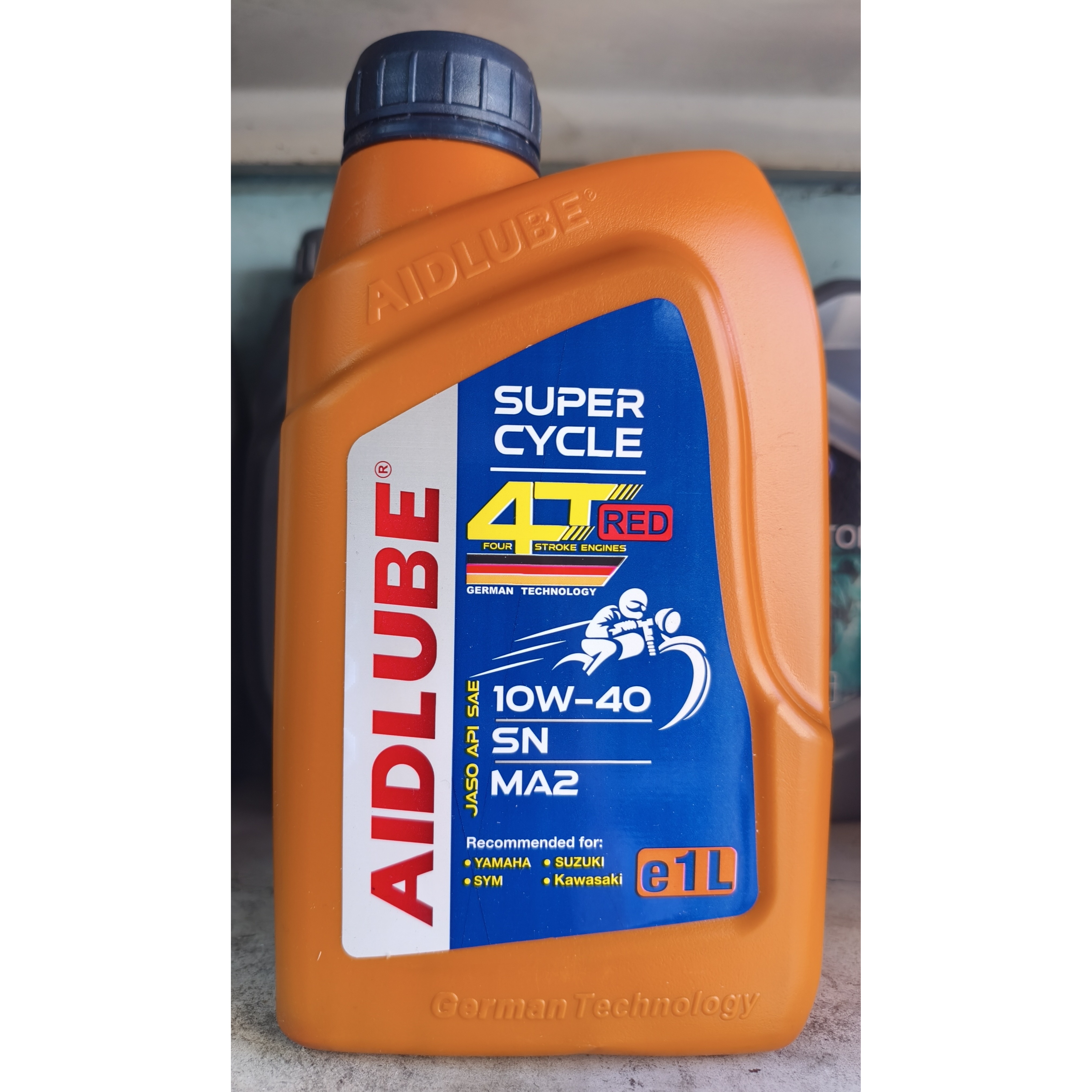 روغن موتور سیکلت ایدلوب JASO MA2 Aidlube 10W-40 SN (Red Label)جدید