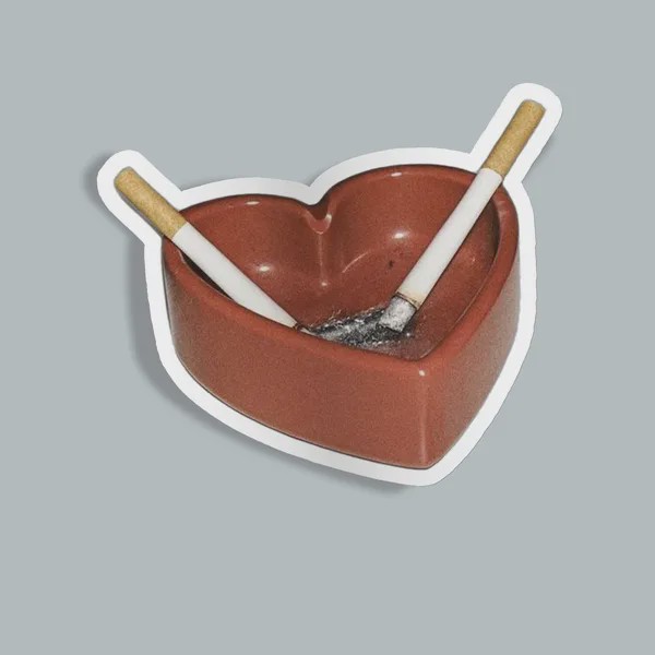 استیکر heart shape Ashtrayجدید