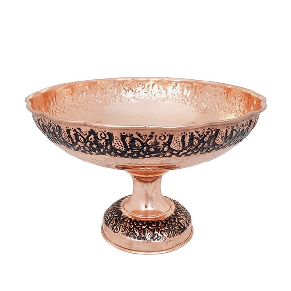 آجیل خوری مسی مدل لب چین کد ZH320.2 صبا مس زنجان