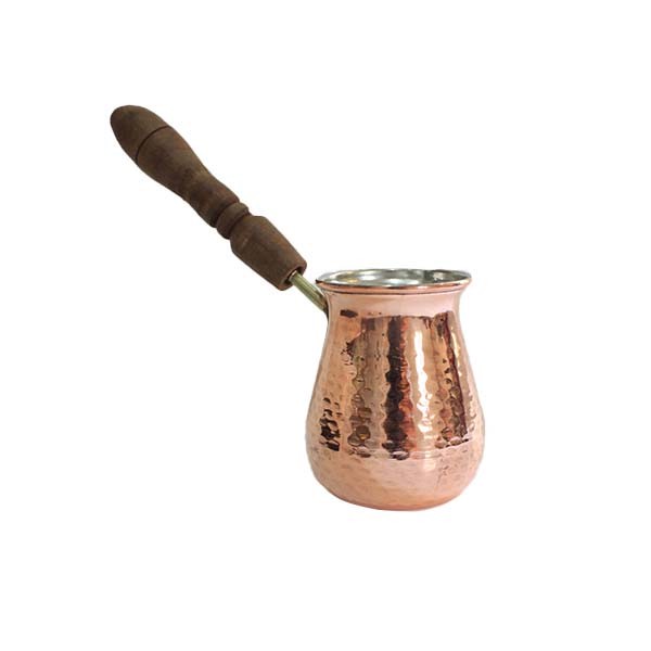 قهوه جوش مدل دسته چوبی کد ZH217.2 صبا مس زنجان