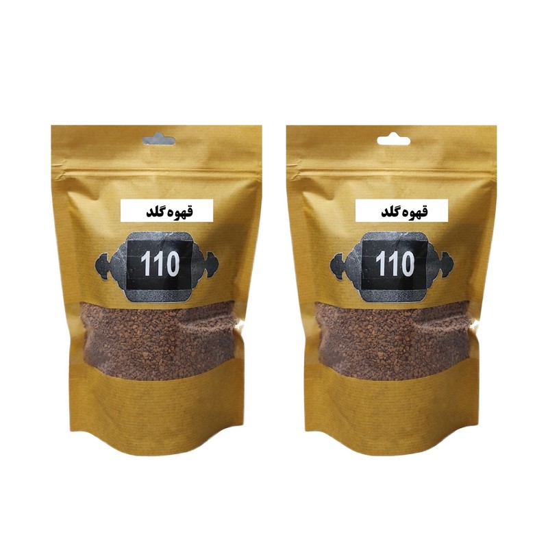قهوه گلد 110- 100 گرم بسته 2 عددی