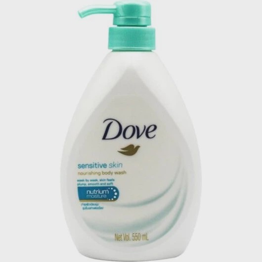 شامپو بدن داو Dove مدل پوست حساس sensitive skin حجم 550میل