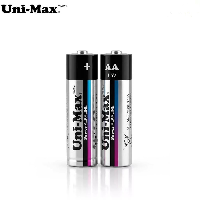 باتری قلمی یونی مکس مدل POWER ALKALINE بسته 2 عددی