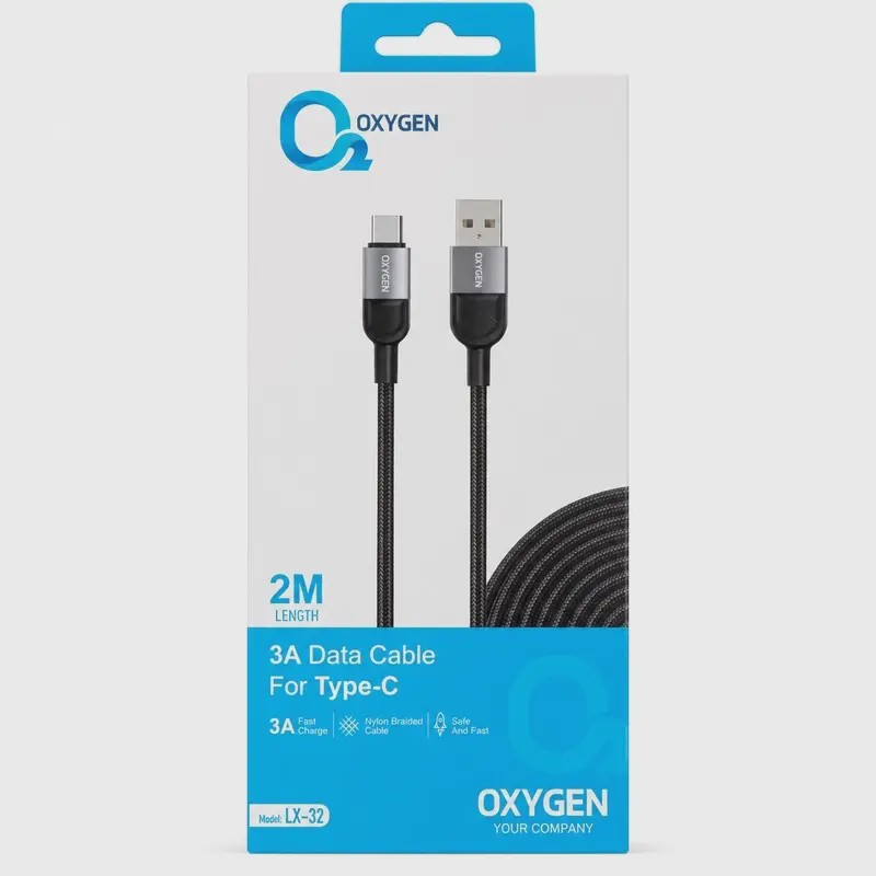 کابل USB به Type-C اکسیژن LX-32 کد Z249-141015