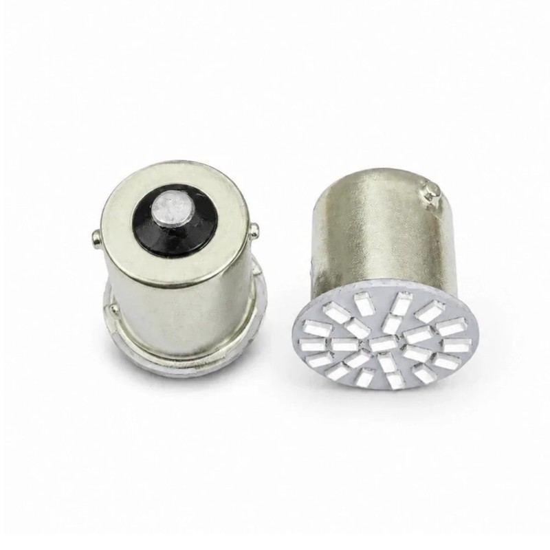 لامپ ال ای دی خودرو سام مدل فندقی 22smd کد R پایه تک کنتاکت 1156 مجموعه دو عددی