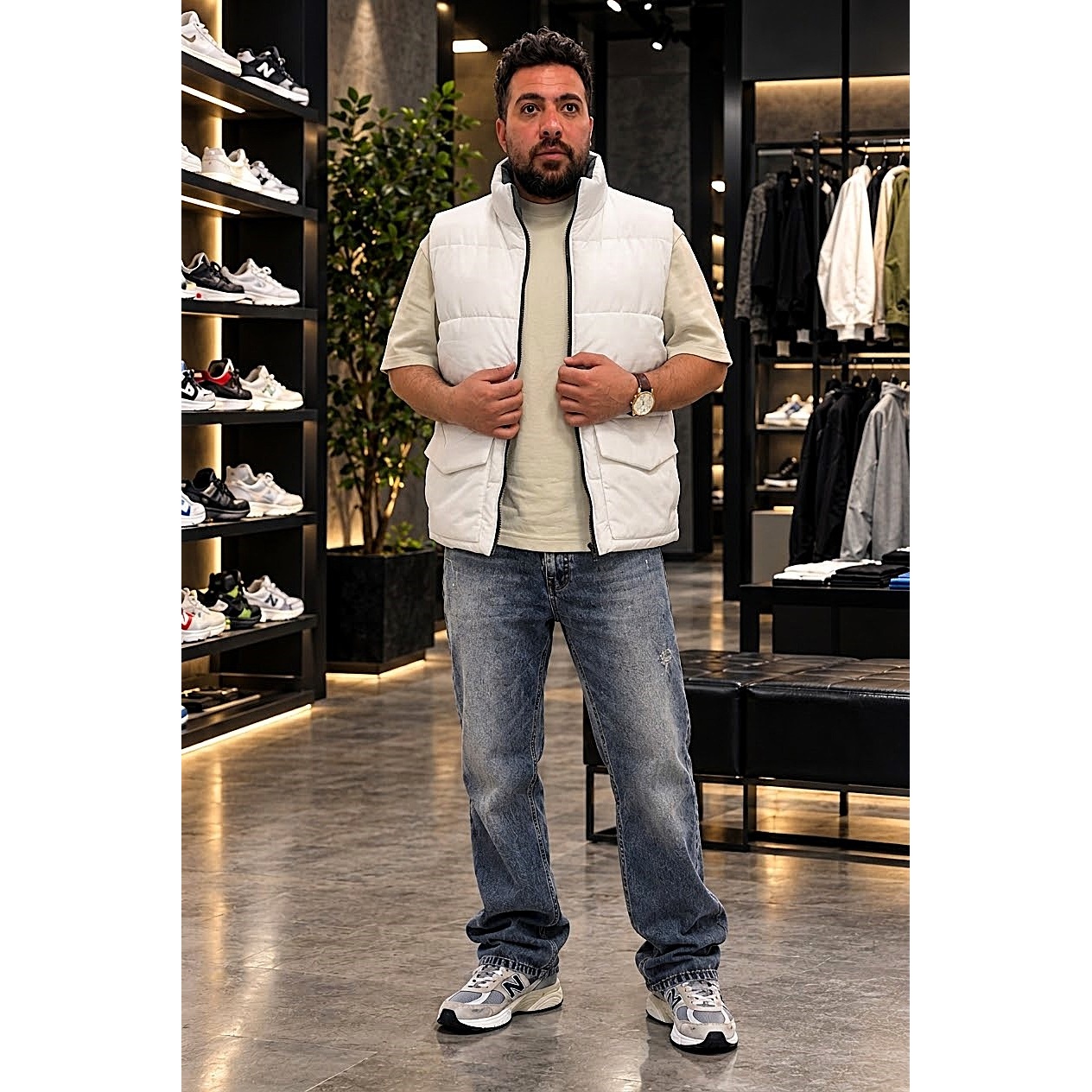 پافر مردانه پارچه شمعی ضدآب برند هرمندجدید