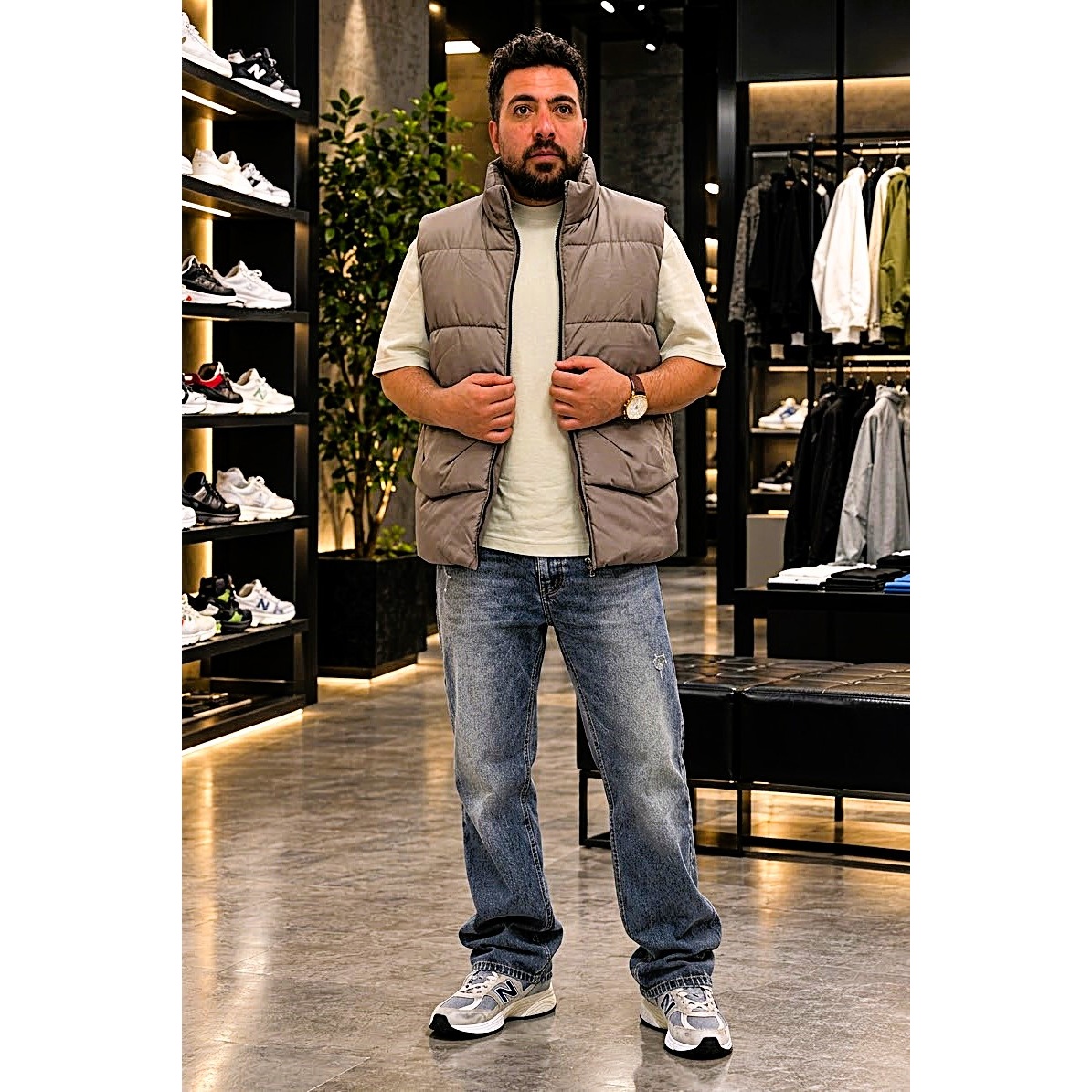 پافر مردانه پارچه شمعی ضدآب برند هرمندجدید