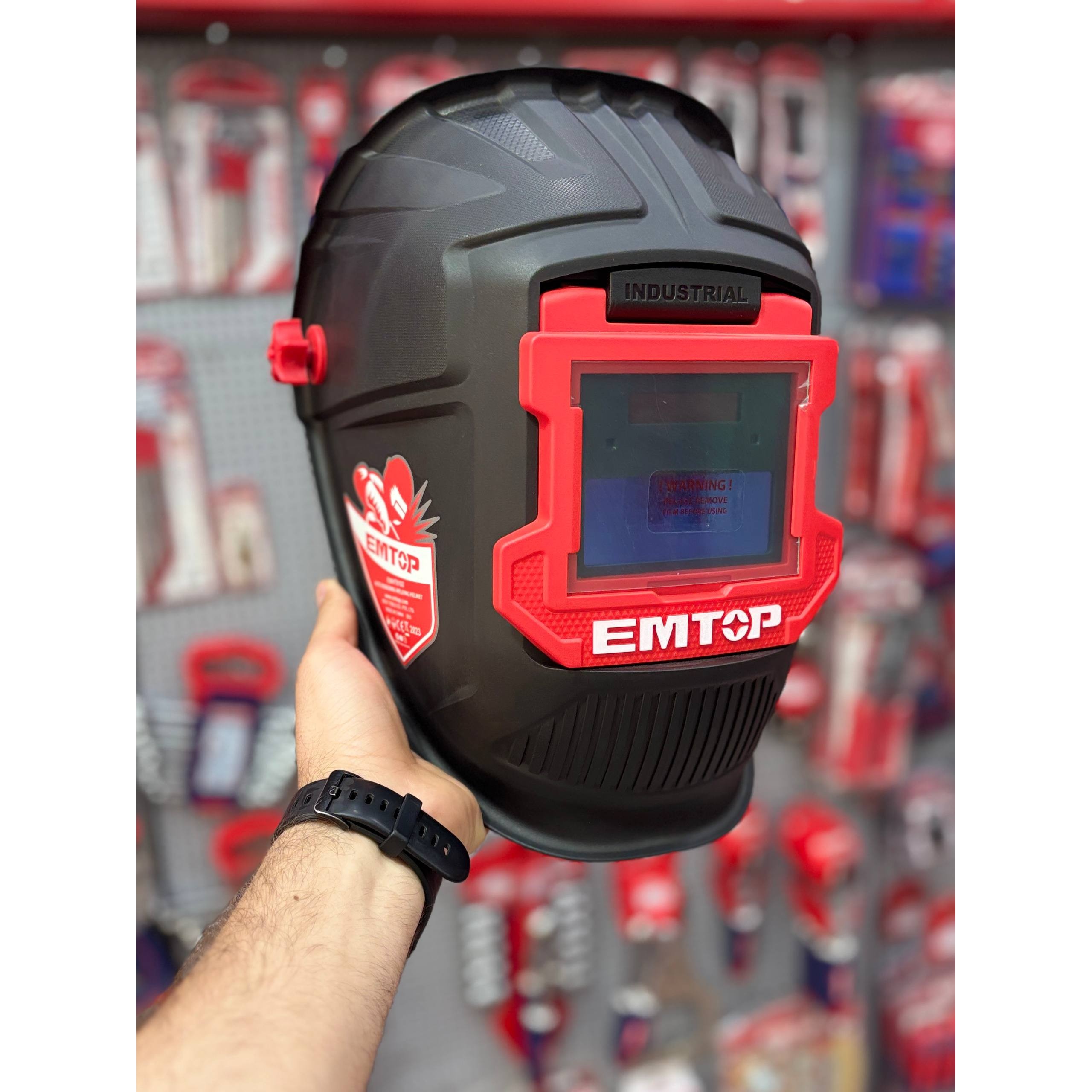 کلاه جوشکاری اتوماتیک EMTOP مدل EWHT0102 آوانور - پس کرایهجدید