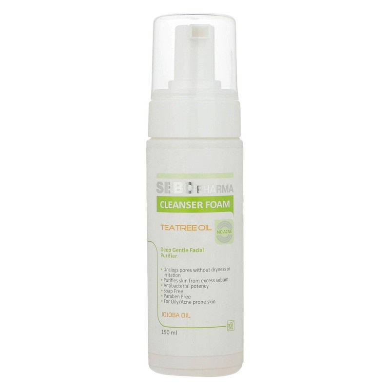 فوم پاک کننده صورت مای سری سبوفارما مدل Tea Tree Oil حجم 150 میلی لیتر