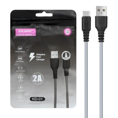 کابل کنفی میکرو اندروید شرکت کلومن مدل kd-01