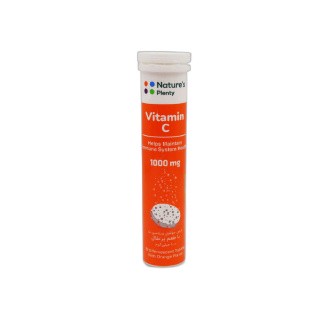 قرص جوشان Vitamin C نیچرز پلنتی با طعم پرتقال بسته 20 عددیجدید