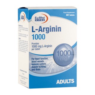 قرص ال آرژنین 1000 میلی گرم یوروویتال بسته 60 عددیجدید