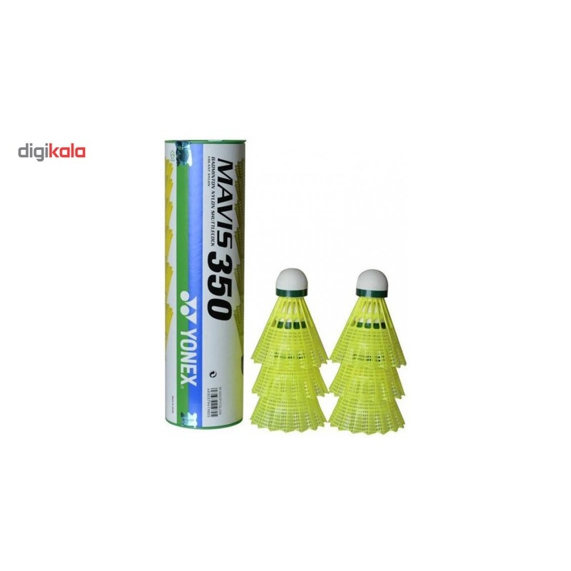 توپ بدمینتون مدل Mavis 350 بسته 6 عددی سایز 4