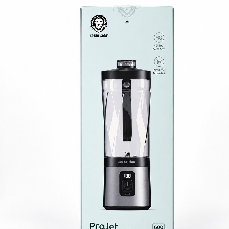 شیکر مخلوط کن شارژی قابل حمل گرین لاین مدل GL-PJ7 ظرفیت 600 میلیلیترجدید