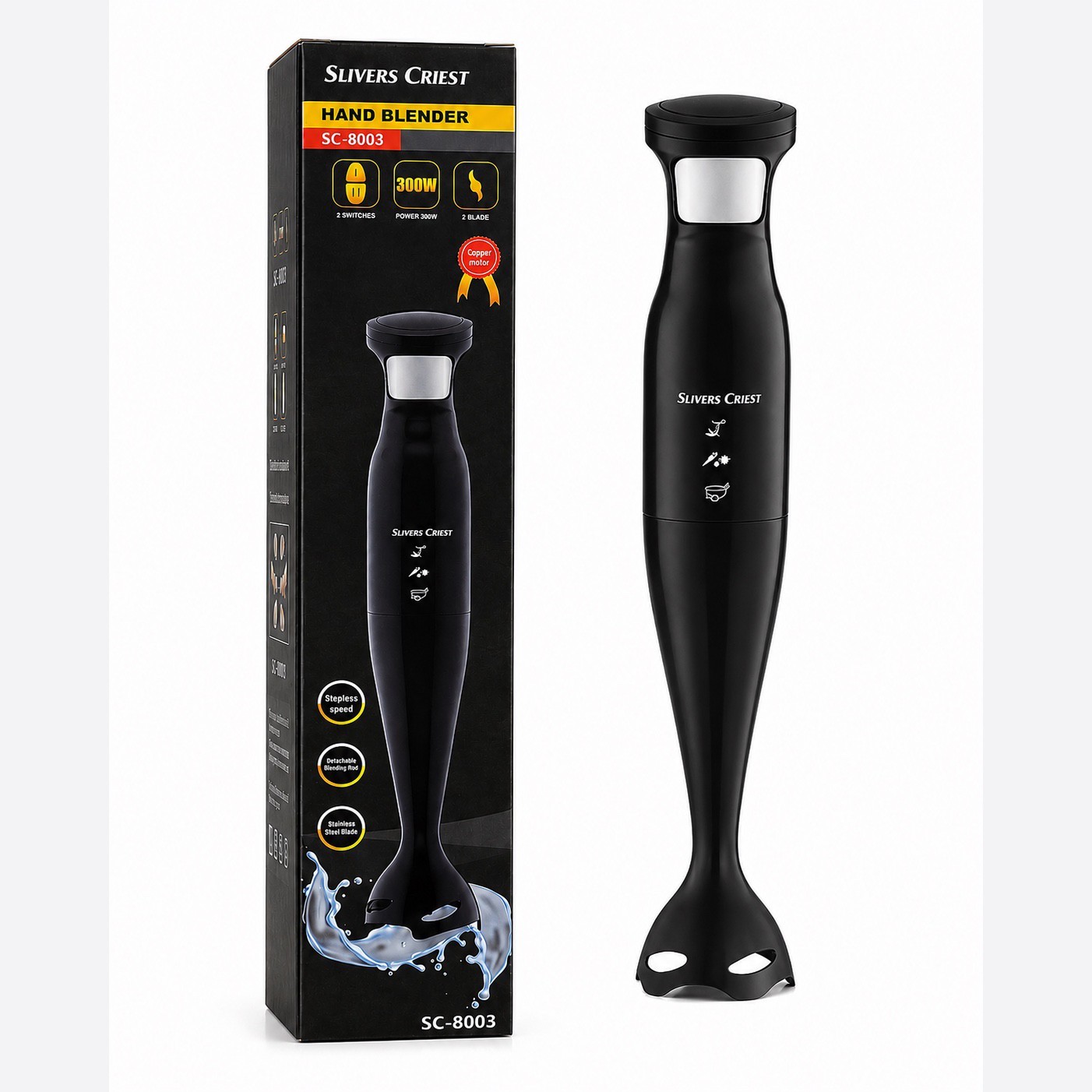 گوشتکوب برقی سیلورکرست مدل SC-8003 تیغه استیل 304 شفت جداشوندهجدید