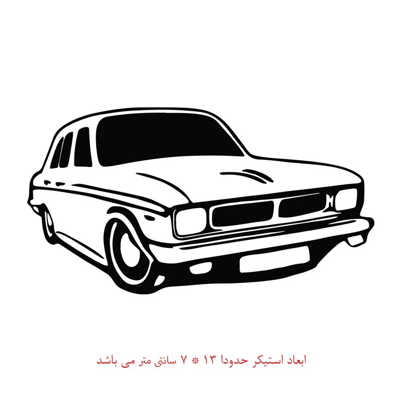 استیکر خودرو طرح ماشین کد 315