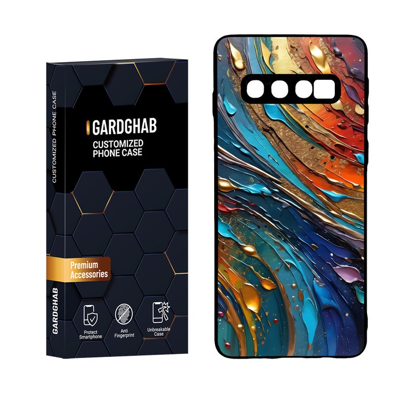 کاور گارد قاب مدل پشت گلس ساده مناسب برای گوشی موبایل سامسونگ Galaxy S10مدل 6
