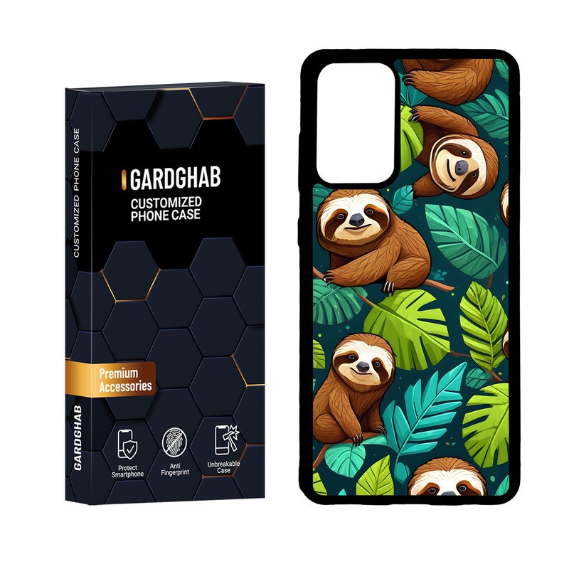 کاور گارد قاب مدل دور ژله ای هنری مناسب برای گوشی موبایل سامسونگ Galaxy A72مدل 7
