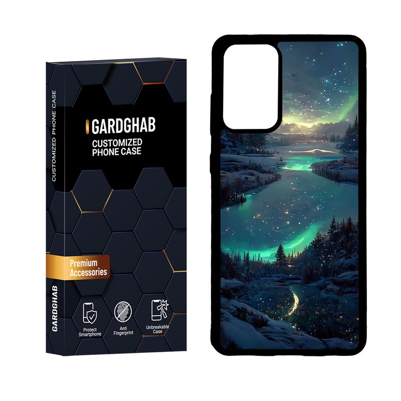 کاور گارد قاب مدل پشت گلس منظره و طبیعت مناسب برای گوشی موبایل سامسونگ Galaxy A72مدل 3