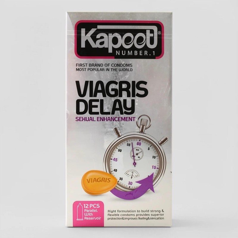 کاندوم کاپوت مدل Viagris Delay بسته 12 عددی مدل 1جدید
