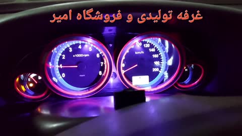 قاب کیلومتر نورانی همراه با صفحه کیلومتر پژو داشبورد قدیم (پارس،405،روآ)