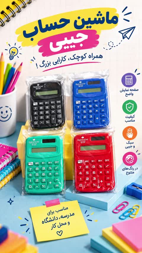 ماشین حساب Rainbow مدل RB-055