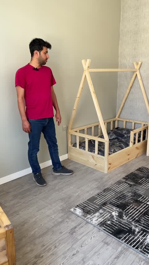 تخت نوزاد مونته سوری روستیک دکور مدل zc500 (پس کرایه)