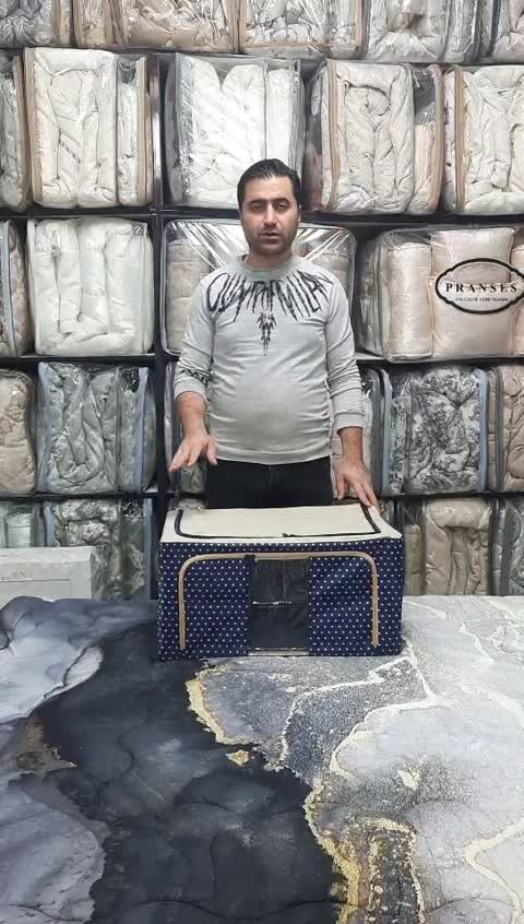 باکس لباس اسکلت فلزی با پارچه برزنت و طرح جلو طلقی سایز 5
