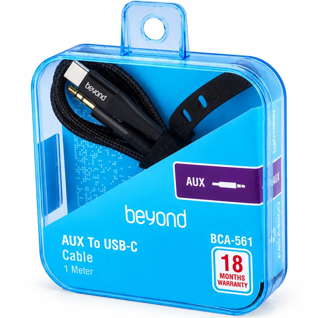 خرید کابل AUX بیاند Type-c به AUX مدل BEYOND BCA-561 اقساطی