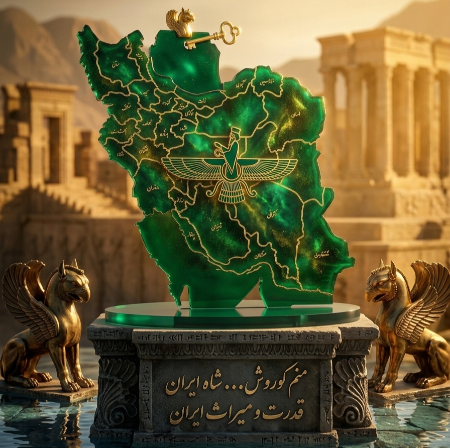 قالب سیلیکونی استند نقشه ایران همراه با پایهجدید