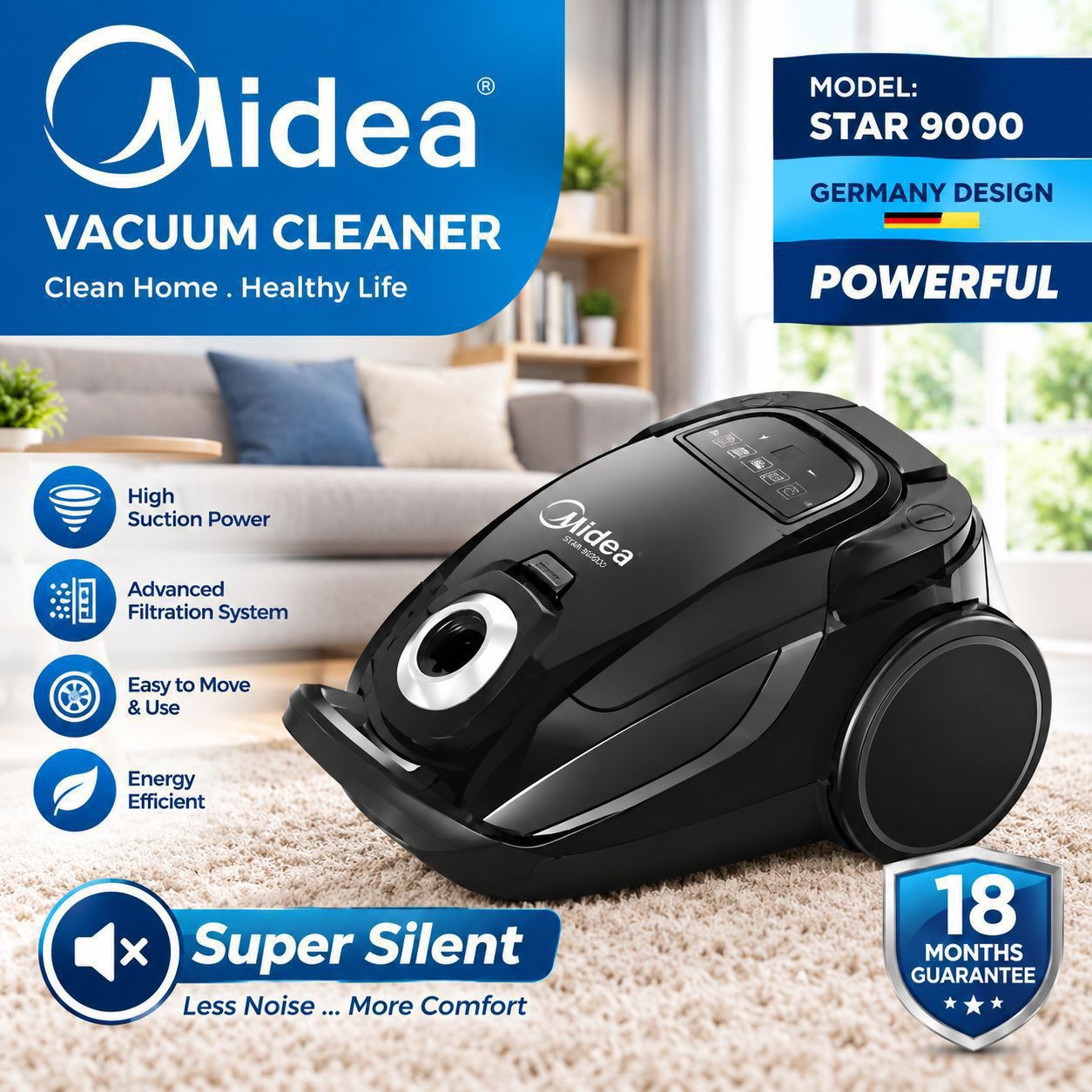 جارو برقی مدیا Midea مدل STAR9000 