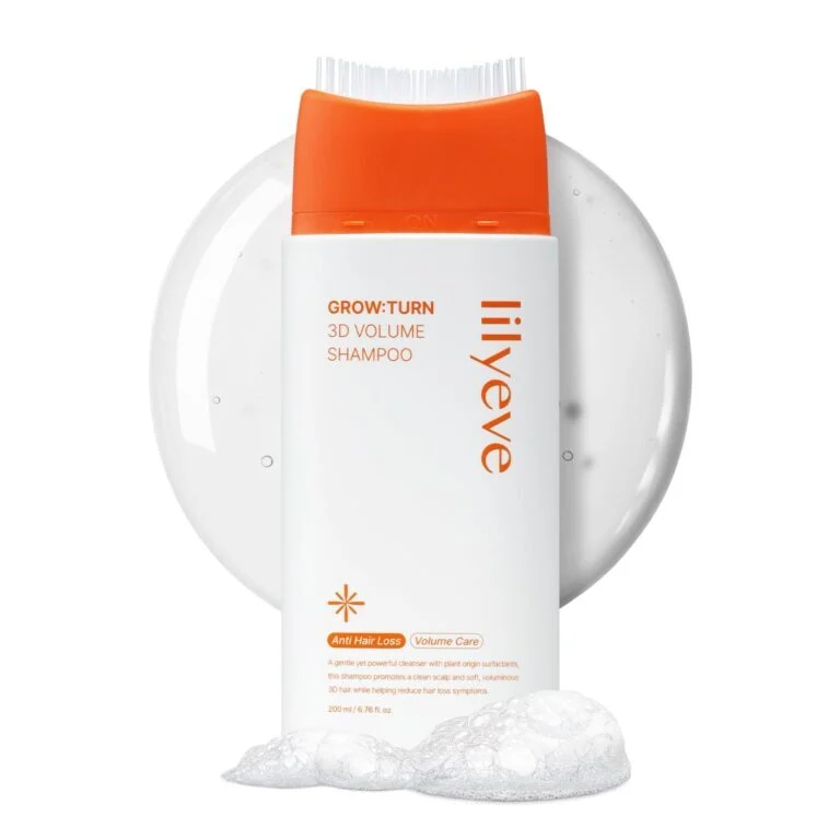 شامپو ضد ریزش و حجم دهنده موی لیلیوئه lilyeve GrowTurn 3D Volume Shampoo with Brushجدید