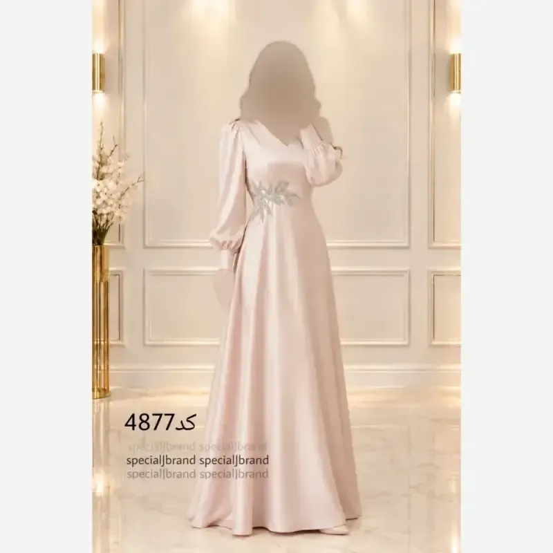 ماکسی مجلسی زنانه حدیث پولکی جنس ساتن کش
