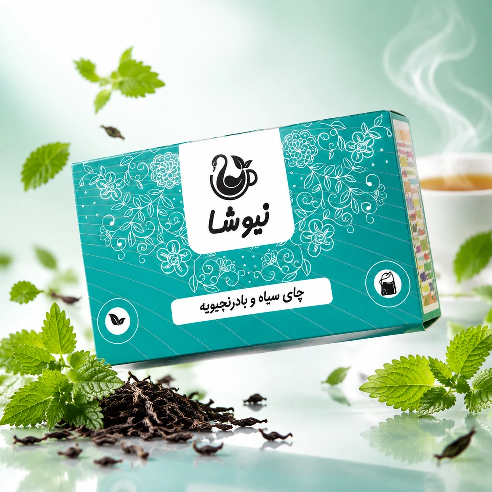 چای سیاه با بادرنجبویه