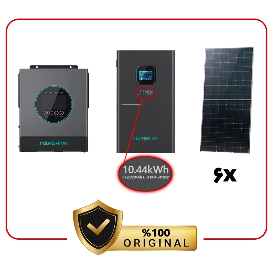 پکیج 6.5 کیلووات برق خورشیدی استاندارد